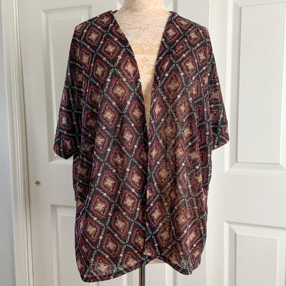 torrid Sweaters - Torrid Open Front Lightweight Diamond Print Soft Cardigan Sweater Top NWT